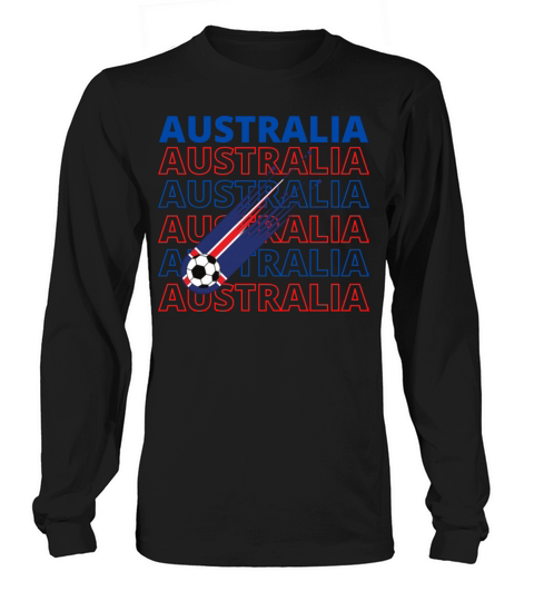 World Australia Soccer Vintage Long sleeved Unisex