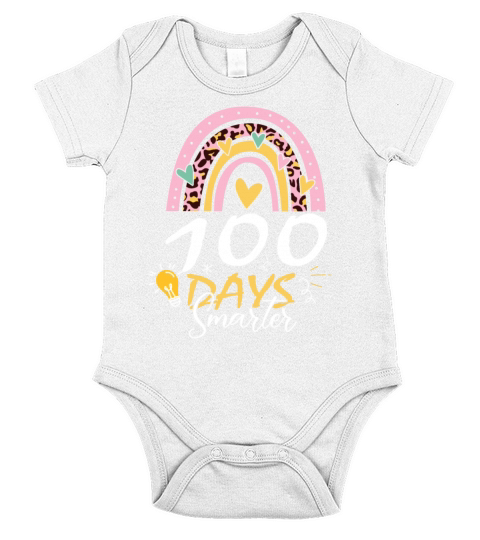 100 Days Of School Design for Kindergarten Teacher Short Sleeve Baby One-Piece