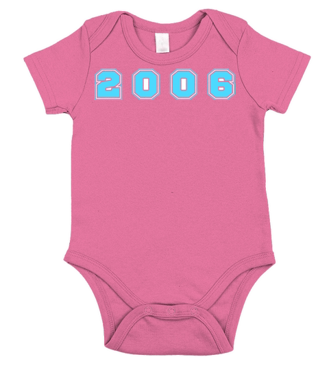 2006 Year Number Short Sleeve Baby One-Piece