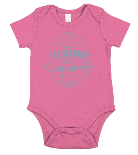 A legend was born in January 1983 Short Sleeve Baby One-Piece
