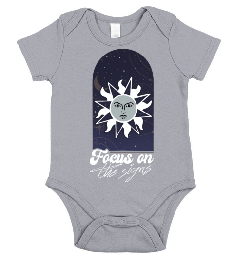Abstract Pleasant Signs Of Astrology Quote Short Sleeve Baby One-Piece
