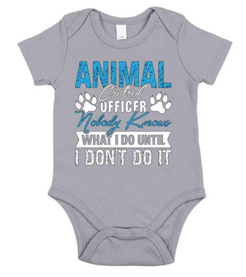 Animal Officer Animal Control Officer Loves Rescue Short Sleeve Baby One-Piece
