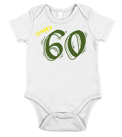 Anniversary Birthday day of honor gift Legends 60 Short Sleeve Baby One-Piece