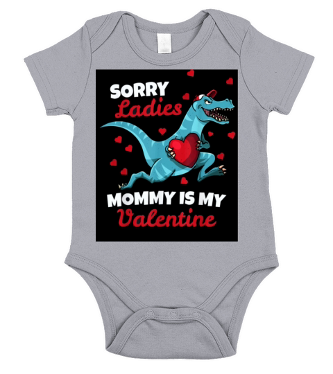 Boys Valentines Day Shirt Sorry Mommy Is My Valen Short Sleeve Baby One-Piece