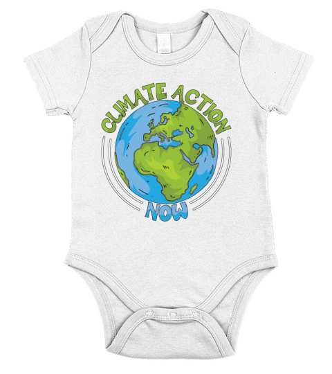 Climate Change Climate Action Now Environmentalist Short Sleeve Baby One-Piece