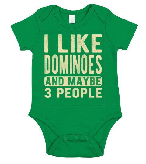 Dominoes Saying Short Sleeve Baby One-Piece