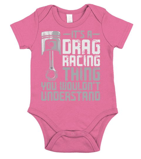 Drag Racing Race Car Vintage Its Short Sleeve Baby One-Piece