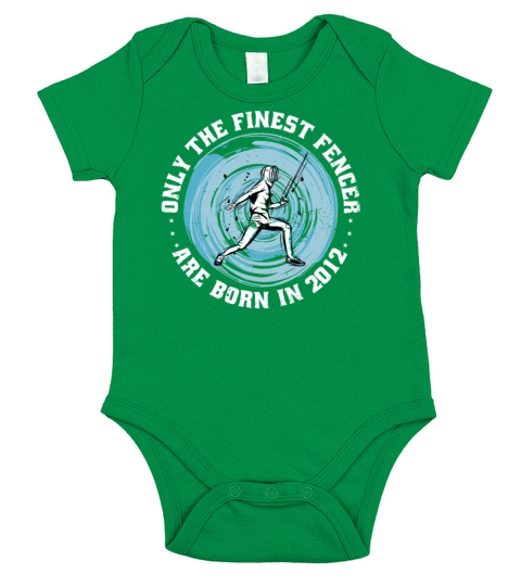 Fencers born in 2012 Birthday Vintage Short Sleeve Baby One-Piece