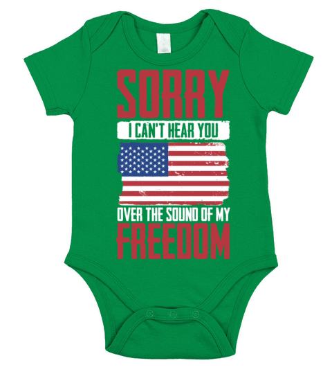 Freedom Quotes 4th of July for American Pride Short Sleeve Baby One-Piece