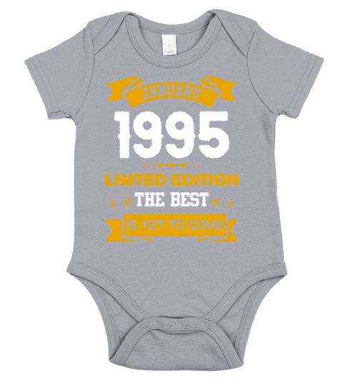 January 1995 Birthday Surprise Short Sleeve Baby One-Piece