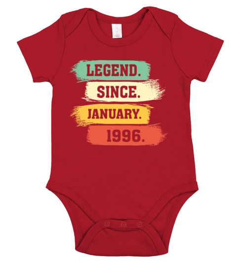 Legend Since January 1996 Short Sleeve Baby One-Piece