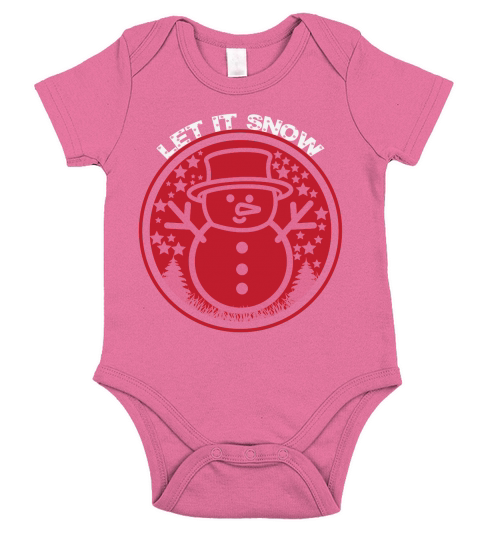 Let it snow christmas shirt Short Sleeve Baby One-Piece