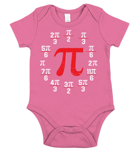 Math Instructor Math Teacher Mathematician Pi Day Short Sleeve Baby One-Piece