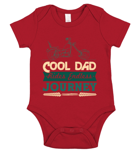 motorcycle dad Short Sleeve Baby One-Piece
