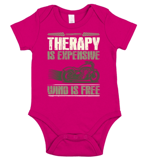 motorcycle therapy funny Short Sleeve Baby One-Piece