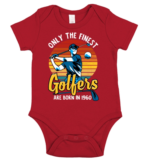 Only the Finest Golfers are Born in 1960 Short Sleeve Baby One-Piece