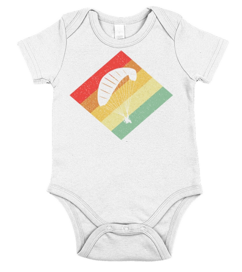 Retro Vintage 80S Paragliding For Paragliders Short Sleeve Baby One-Piece