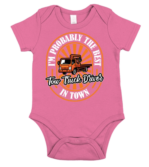 Tow Truck Driver Funny Short Sleeve Baby One-Piece