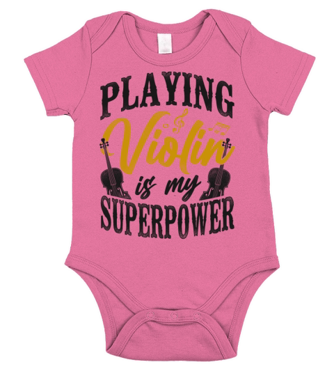 Violin Violinist Vintage Playing Short Sleeve Baby One-Piece