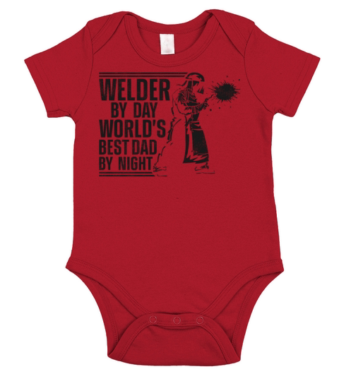 Welder Welding Dad Father Vintage Short Sleeve Baby One-Piece