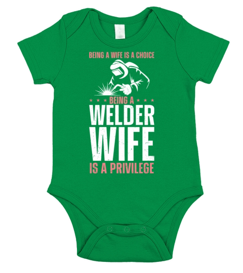 Welder Welding Wife Vintage Being Short Sleeve Baby One-Piece