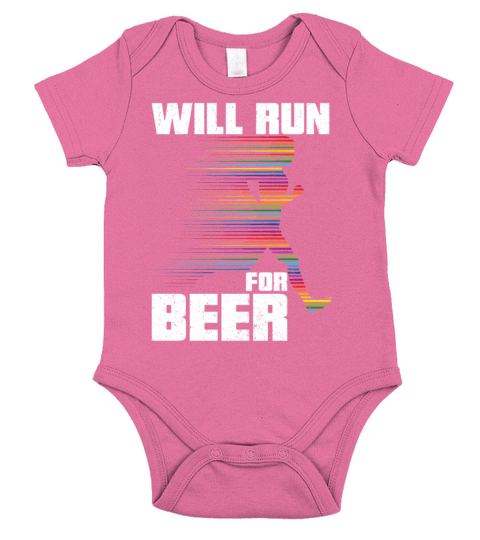Will Run For Beer Funny Runners Short Sleeve Baby One-Piece