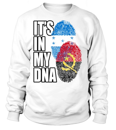 Angolan And Honduran Mix Heritage DNA Flag Sweatshirt Unisex