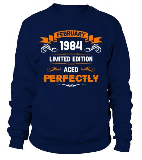 February 1984 Vintage Birthday Present Sweatshirt Unisex