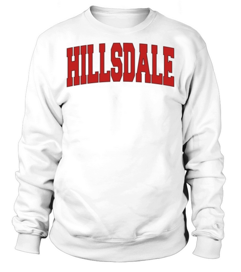 Hillsdale Mi Michigan Varsity Style Usa Vintage Sp Sweatshirt Unisex