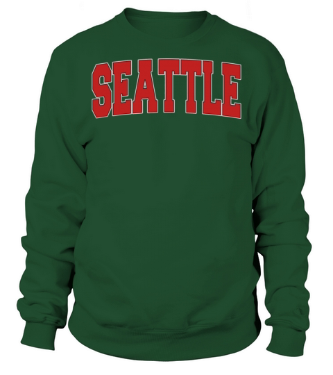 Seattle Wa Washington Varsity Style Usa Vintage Sp Sweatshirt Unisex