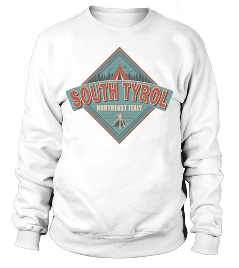 South Tyrol Italy Vintage Camping Design Sweatshirt Unisex