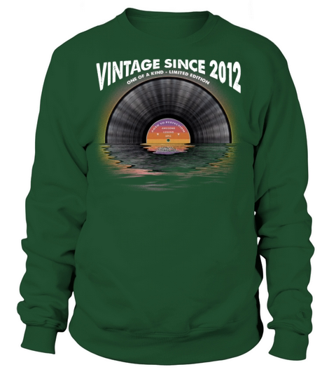 Vintage since 2012 Retro Disco Music Vintage Sweatshirt Unisex