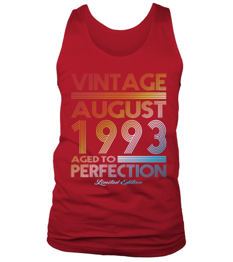 30th birthday vintage august 1993 limited edition Tank Top Unisex