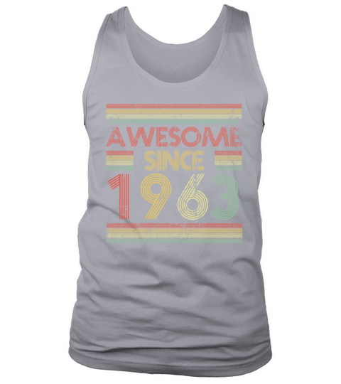 60 Years Vintage 1963 Retro 60th Birthday Tank Top Unisex