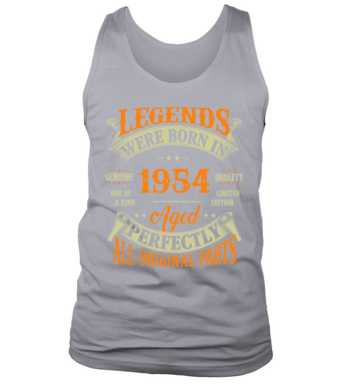 68th Birthday Vintage Legends Born In 1954 68 Year Tank Top Unisex