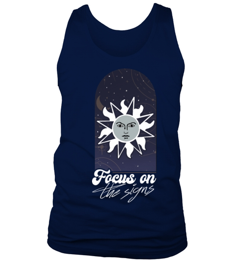 Abstract Pleasant Signs Of Astrology Quote Tank Top Unisex