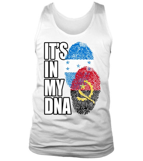 Angolan And Honduran Mix Heritage DNA Flag Tank Top Unisex