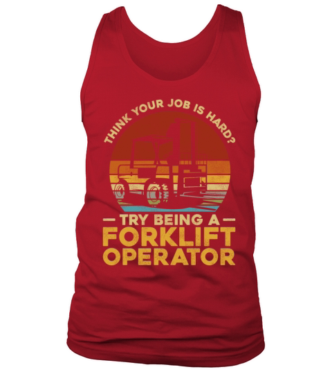 Certified Forklift Truck Operator Tank Top Unisex