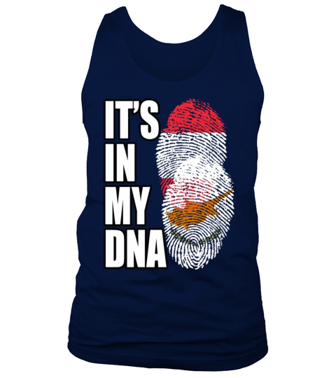 Cypriot And Austrian Mix Heritage DNA Flag Tank Top Unisex