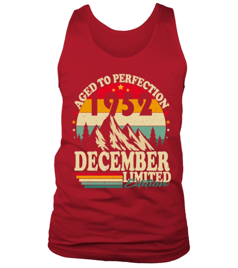 December 1952 Vintage vintage retro birthday Tank Top Unisex