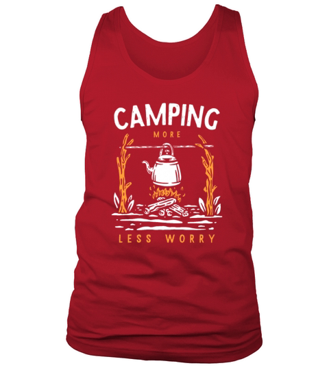 Funny Quote Coffee lovers Camping Camper Tank Top Unisex