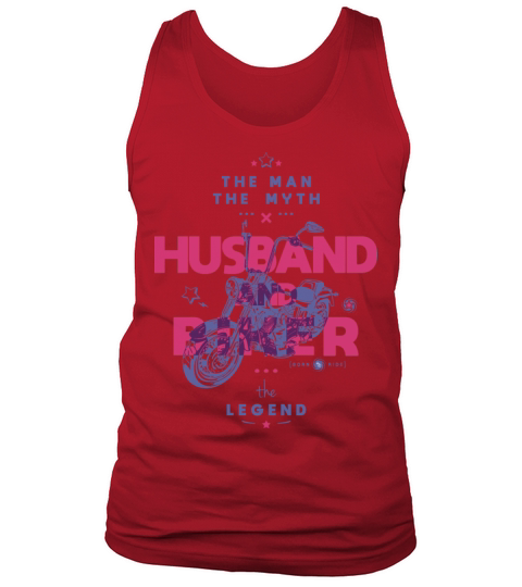 Husband and biker the man the myth the legend Tank Top Unisex