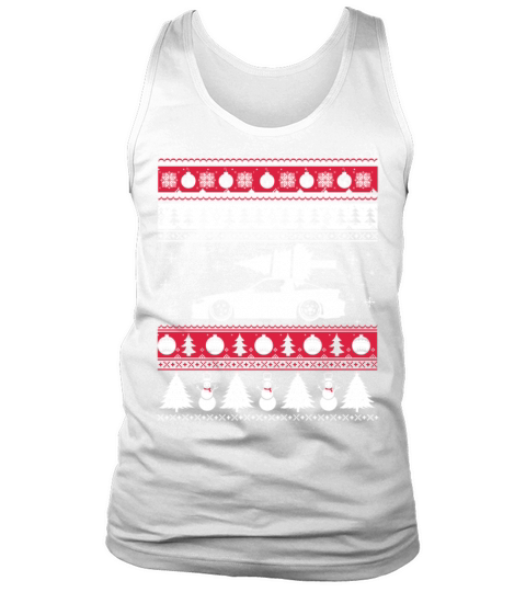 Ugly Christmas sweater for car lover Tank Top Unisex