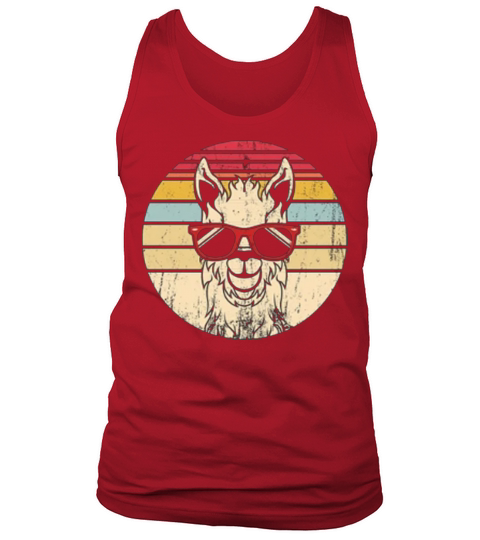 Vintage Llama Retro Colorful Alpaca Tank Top Unisex