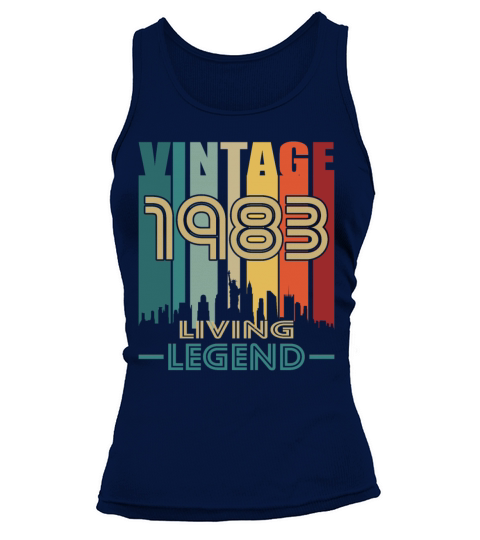 40th birthday vintage 1983 living legend Tank top Woman