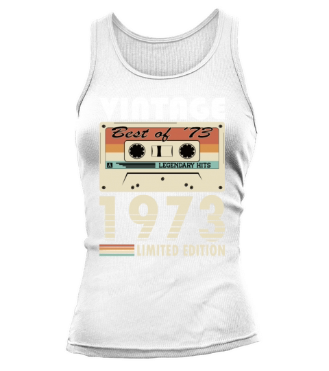 50th birthday vintage 1973 best of 1973 Tank top Woman