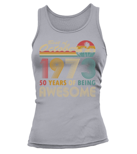 50th birthday vintage 1973 best of 1973 Tank top Woman
