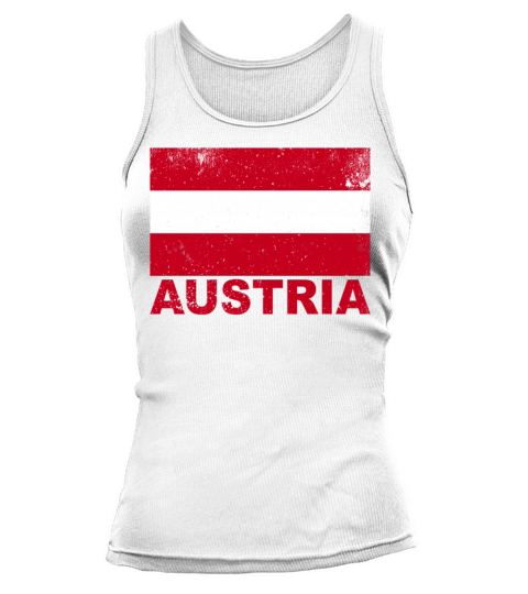 Austria Flag Vintage Austrian Nationality Origin T Tank top Woman