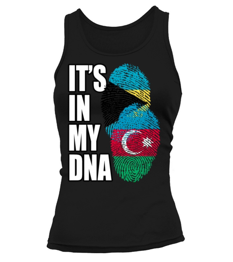 Azerbaijani And Bahamian Mix Heritage DNA Flag Tank top Woman
