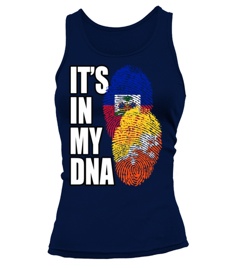 Bhutanese And Haitian Mix Heritage DNA Flag Tank top Woman